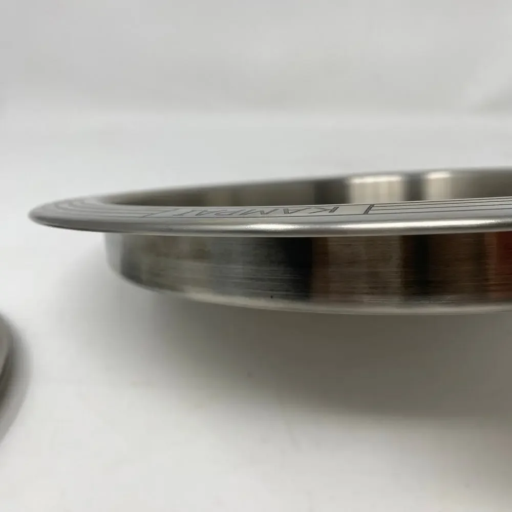 Bar tray and wine coaster “Cheers” in 6 languages silver chrome Home cocktail